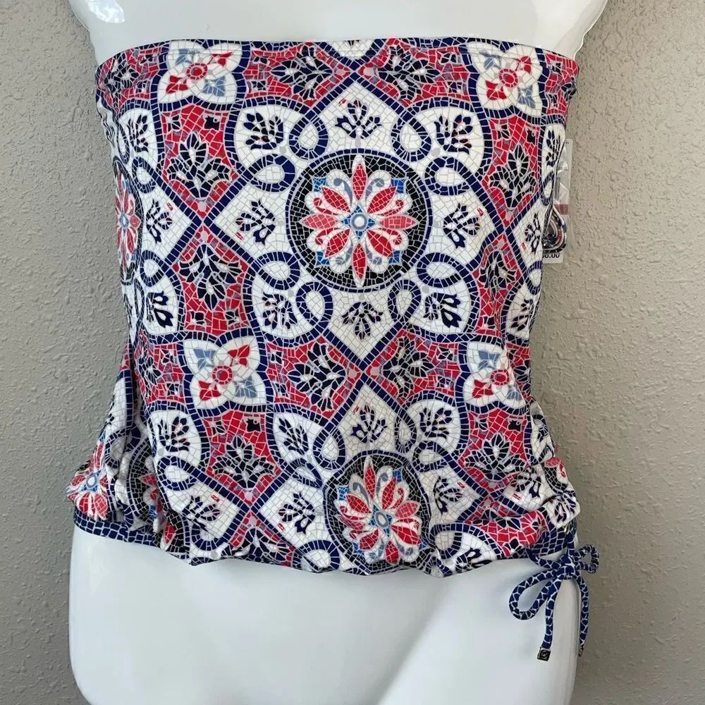 NWT MICHAEL Michael Kors Tankini Top Size M